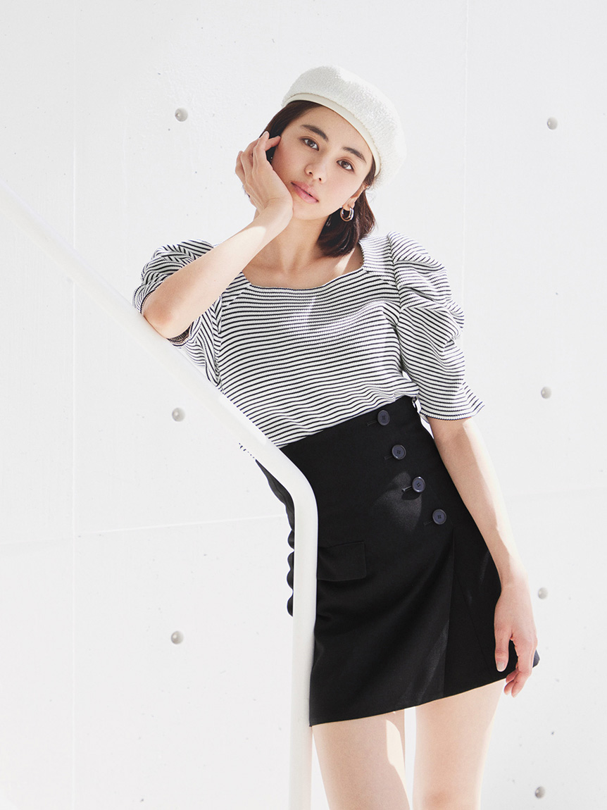 snidel ハイウエストキュロットショートパンツ Sustainableハイウエストキュロットショートパンツを使った人気