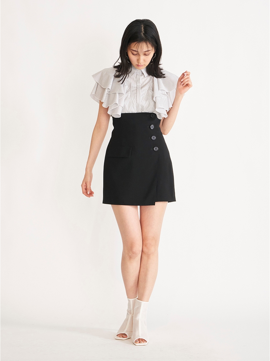 SNIDEL スナイデル ハイウエストキュロットショートパンツ PBEG SNIDEL（スナイデル）の「Sustainableハイウエストキュロット