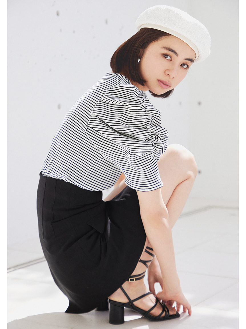 スナイデル　ハイウエストキュロットショートパンツ SNIDEL（スナイデル）の「Sustainableハイウエストキュロット