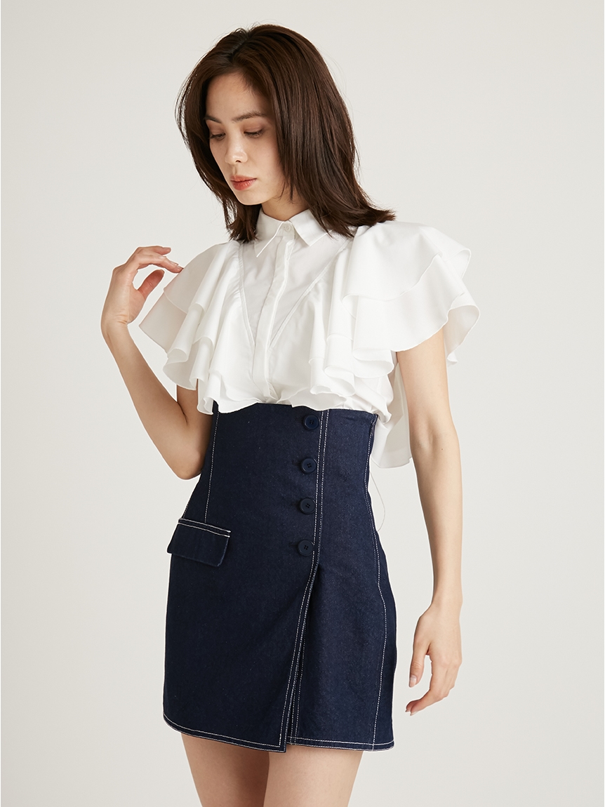 にゃぴぴさま 専用 SNIDEL ハイウエストキュロットショートパンツ Fubail / Sustainableハイウエストキュロットショートパンツ