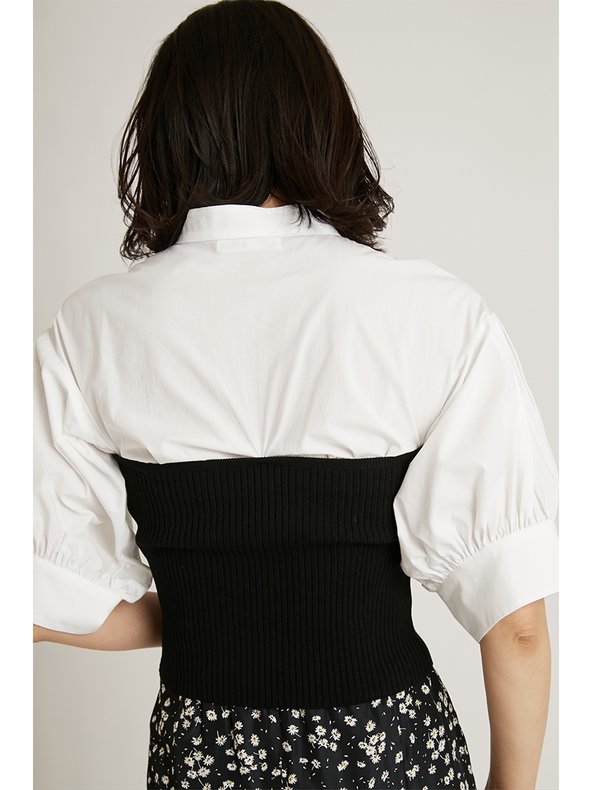 Fubail / ブラウスドッキングニットビスチェ