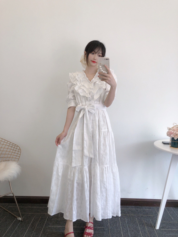 新品タグ付き✨新木優子着用　スナイデル プリーツワンピース ウエストベルト スナイデル21年春新作プリーツドレス＆リボン付きワンピース