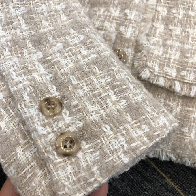 Fubail / Wool-Blend Fancy Tweed Jacket