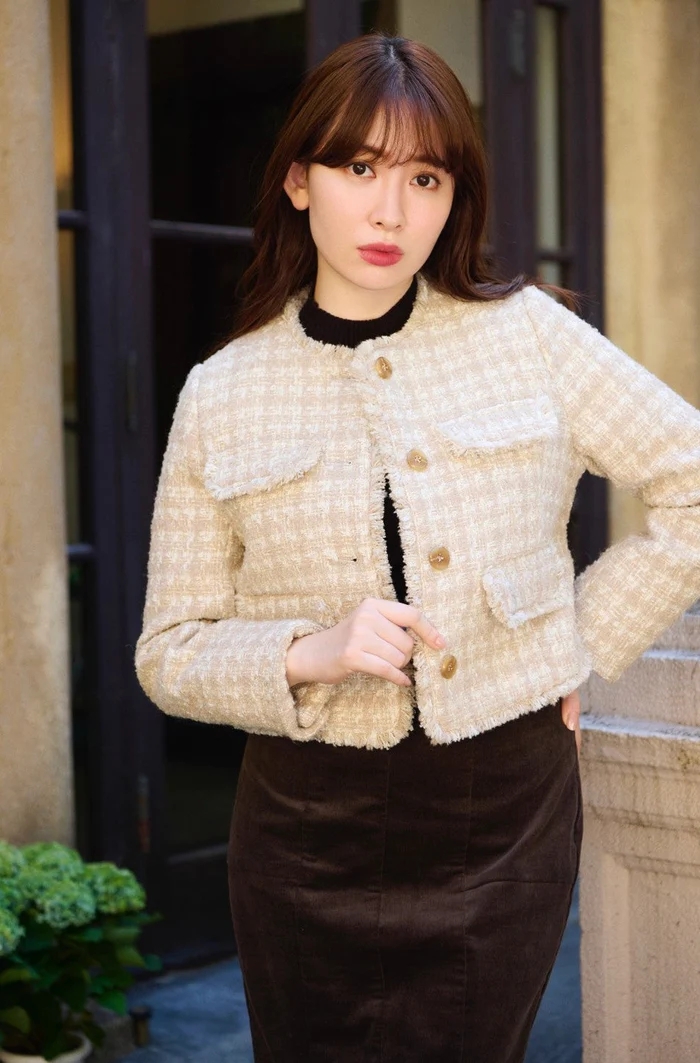 【自宅試着のみ】Wool-Blend Fancy Tweed Jacket Fubail / Wool-Blend Fancy Tweed Jacket